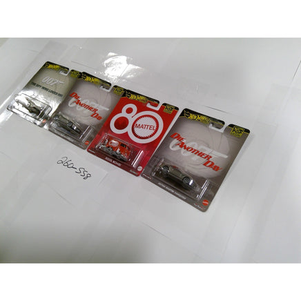 Hot Wheels Premium Pop Culture 007 James Bond Mattel 80th Anniversary Set of 4