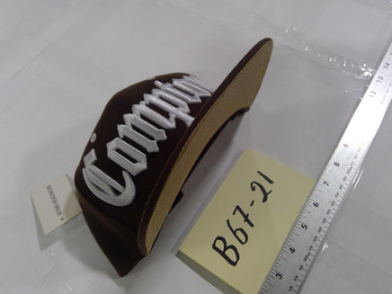 Compton Hat Cap Baseball Fitted Mens One Size Brown City Embroidered Streetwear