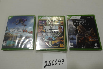Tony Hawk's GTA V Assassin's Creed Mirage Xbox Series X One Game Lot Of 3 New