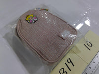 Super Mario Bros Nintendo Peach Mini Purse Tweed Bag Crossbody Pink New