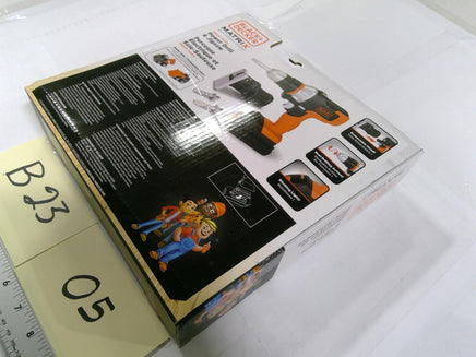 BLACK+DECKER Matrix Junior Power Drill & Jigsaw Kids Roleplay Toy 3+ Orange
