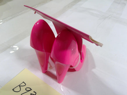High Heel Shoes Desk Phone Stand Holder Universal Mount Pink Glossy Plastic