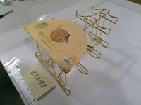 Blogilates 4-Tier Weight Rack Dumbbell Storage Gold Metal Home Gym Stand