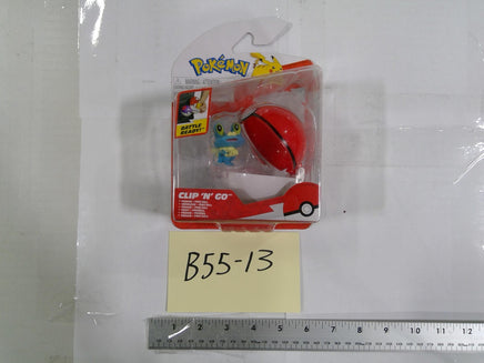 Pokemon Clip 'N' Go Froakie Action Figure With Poké Ball Jazwares New Sealed Red