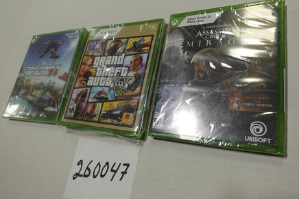 Tony Hawk's GTA V Assassin's Creed Mirage Xbox Series X One Game Lot Of 3 New