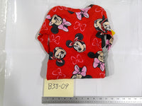 Disney Minnie Mouse Pajama Set Girls 3T Red Gray Long Sleeve Cotton Sleepwear