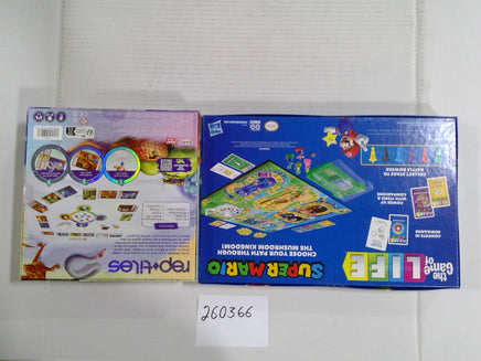 Hasbro Jakks Rep-tiles Game Of Life Super Mario Family Board Game Lot New Sealed
