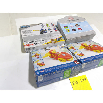 Marvel DC Toy Lot Spidey Imaginext Tsum Tsum Iron Man Batman NEW 4 Sets
