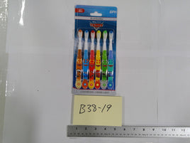 Brush Buddies Disney Cars Toothbrushes 6 Pack Soft Bristles Kids Boys New