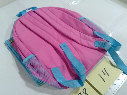 Disney Princess Kids Backpack Pink Blue Girls School Bag Cartoon Print Bookbag