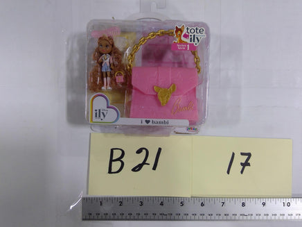 Disney Ily 4EVER Tote Ily Teenies Bambi 3in Doll Purse New In Box Set Toy