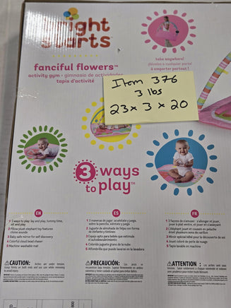 Bright Starts Fanciful Flowers Activity Gym Pretty In Pink 3 Ways To Play Mat
