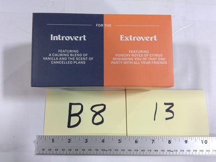 Personalities Scented Candles Extrovert Introvert 2-Pack Soy Blend Multicolor