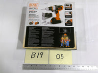JAKKS Pacific Black+Decker Matrix Junior Power Drill Jigsaw Kids Toy 3+ Orange