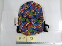 Marvel Comics Boys Backpack Multicolor 13" Avengers Superhero School Bookbag