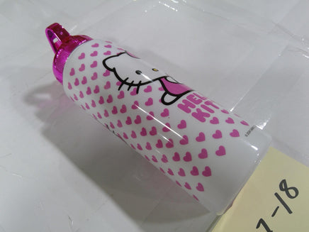 Sanrio Hello Kitty Kids Water Bottle Pink Plastic Drink Cup With Lid Reusable