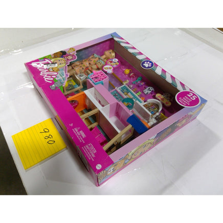 Barbie Pet Boutique Playset Doll 25+ Accessories Pink New Grooming Station Shop