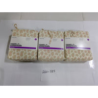 Room Essentials Sheet Set Twin XL Tan Pink Ikat Microfiber NEW 3pc Bedding