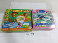 Crayola Buffalo Critter Creator Fossil Kit Dominoes Mexican Train Lot New Sealed