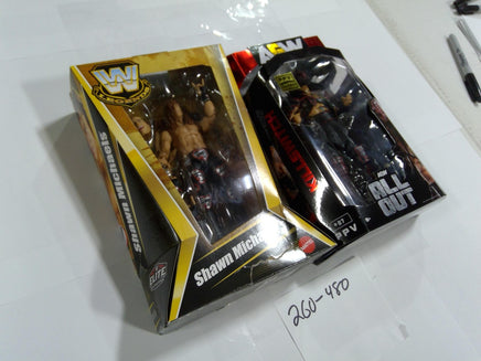 AEW Killswitch WWE Legends Shawn Michaels Figure Lot 2 Jazwares Mattel Black