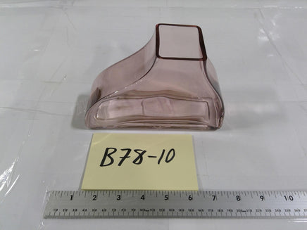 Threshold Pink Glass Contemporary Square Top Decorative Sculptural Vase Table