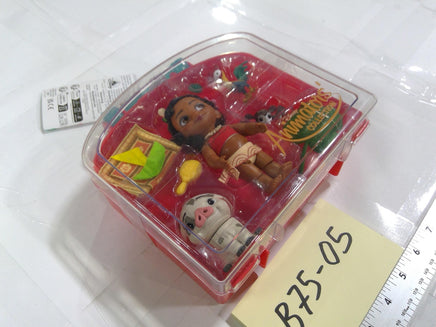 Disney Moana Animators' Collection Littles 4in Mini Doll Playset Pua Hei Hei Toy