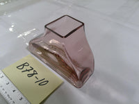 Threshold Pink Glass Contemporary Square Top Decorative Sculptural Vase Table