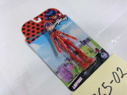 Miraculous Ladybug Bend-Ems Action Figure 6in Carded TCG Toy Red Plastic New