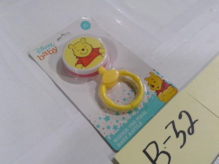 Disney Baby Winnie The Pooh Spinner Rattle Toy Infant Boys BPA Free Yellow