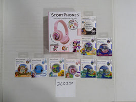 StoryPhones Disney Minnie Mouse Bluetooth Headphones Pink Kids + 10 StoryShields