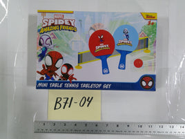 Marvel Spidey And His Amazing Friends Mini Table Tennis Tabletop Set 3+ New Toy
