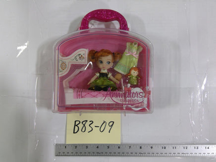 Disney Animators Collection Frozen Anna 5in Mini Doll Playset New In Box Toy