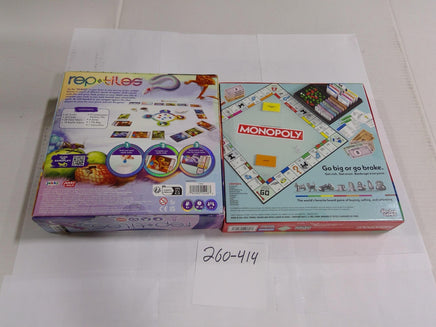 Hasbro Games Jakks Wild Monopoly Rep-tiles Family Board Game Lot New Sealed