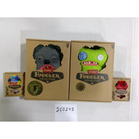 Zuru Fuggler Funny Ugly Monster Plush Set 4pc Grey Green Baby NIB NEW