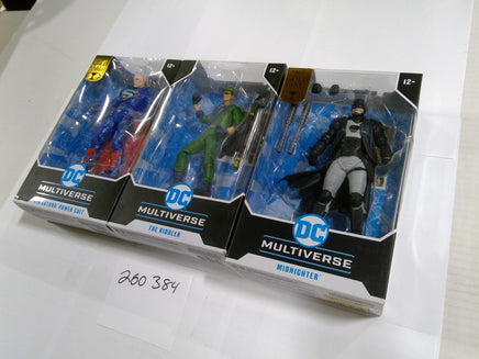 McFarlane DC Comics Multiverse Figure Set Lex Luthor Riddler Midnighter Lot 3