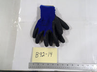 Tuff Gard General Purpose Gloves XL Blue Rubber Knit Work Hand Protection Grip