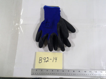 Tuff Gard General Purpose Gloves XL Blue Rubber Knit Work Hand Protection Grip