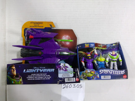 Disney Pixar Buzz Zurg Alien Toy Figure Lot Lightyear Storytellers Mattel New