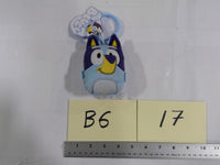 Bluey Dog Plush Clip-On Toy Mini Blue Bag Clip Keychain Stuffed Animal New