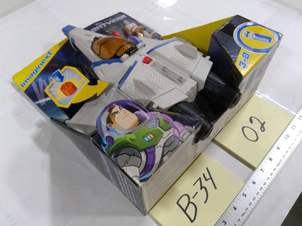 Disney Pixar Lightyear Buzz XL-15 Ship Playset Imaginext Lights Sounds White New