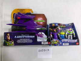 Disney Pixar Buzz Zurg Alien Toy Figure Lot Lightyear Storytellers Mattel New