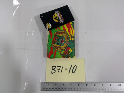 Jurassic Park ID Wallet Boys Bifold Multicolor Dilophosaurus Faux Leather Movie