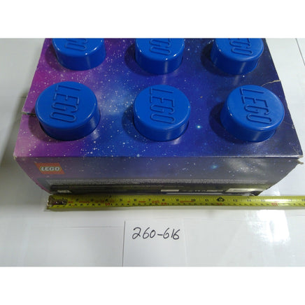 LEGO Storage Brick 6 Knobs Space Galaxy Blue Kids Toy Organizer Box 15in