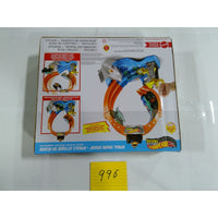Hot Wheels Monster Trucks Spiral Shark Smash Kids NIB Blue Orange Mega-Wrex Set