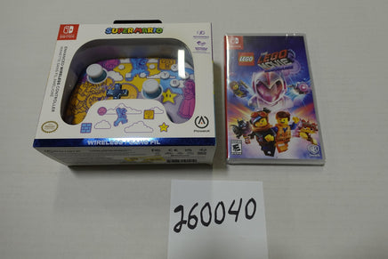 PowerA Enhanced Wireless Controller Nintendo Switch Mario LEGO Movie 2 Game