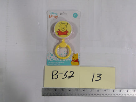 Disney Baby Winnie The Pooh Spinner Rattle Toy Infant Boys BPA Free Yellow
