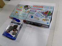 Monopoly Builder Monopoly Battleship Grab & Go Hasbro Game Lot 3 New Sealed