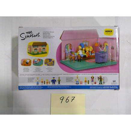 Jakks Pacific The Simpsons Living Room Diorama Playset Homer 2.5" New