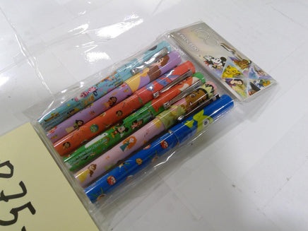 Disney 100 Kids Pens 6 Pack Multicolor Character Cartoon Writing Set Disney