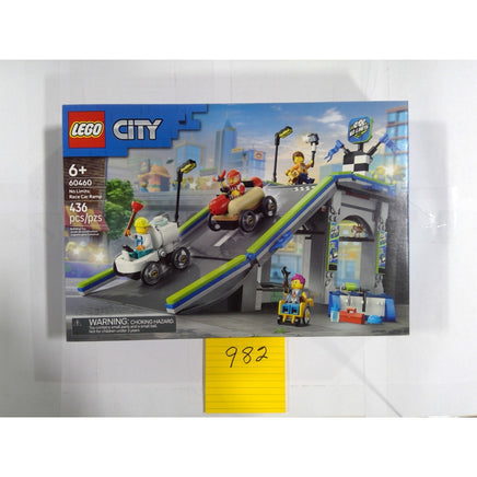 LEGO City No Limits Race Car Ramp 60460 Kids Unisex Blue NEW 436 Pcs Hot Dog Car
